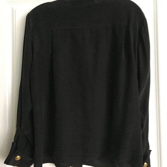 Silk Studio Black Silk Blouse - Picture 5 of 6